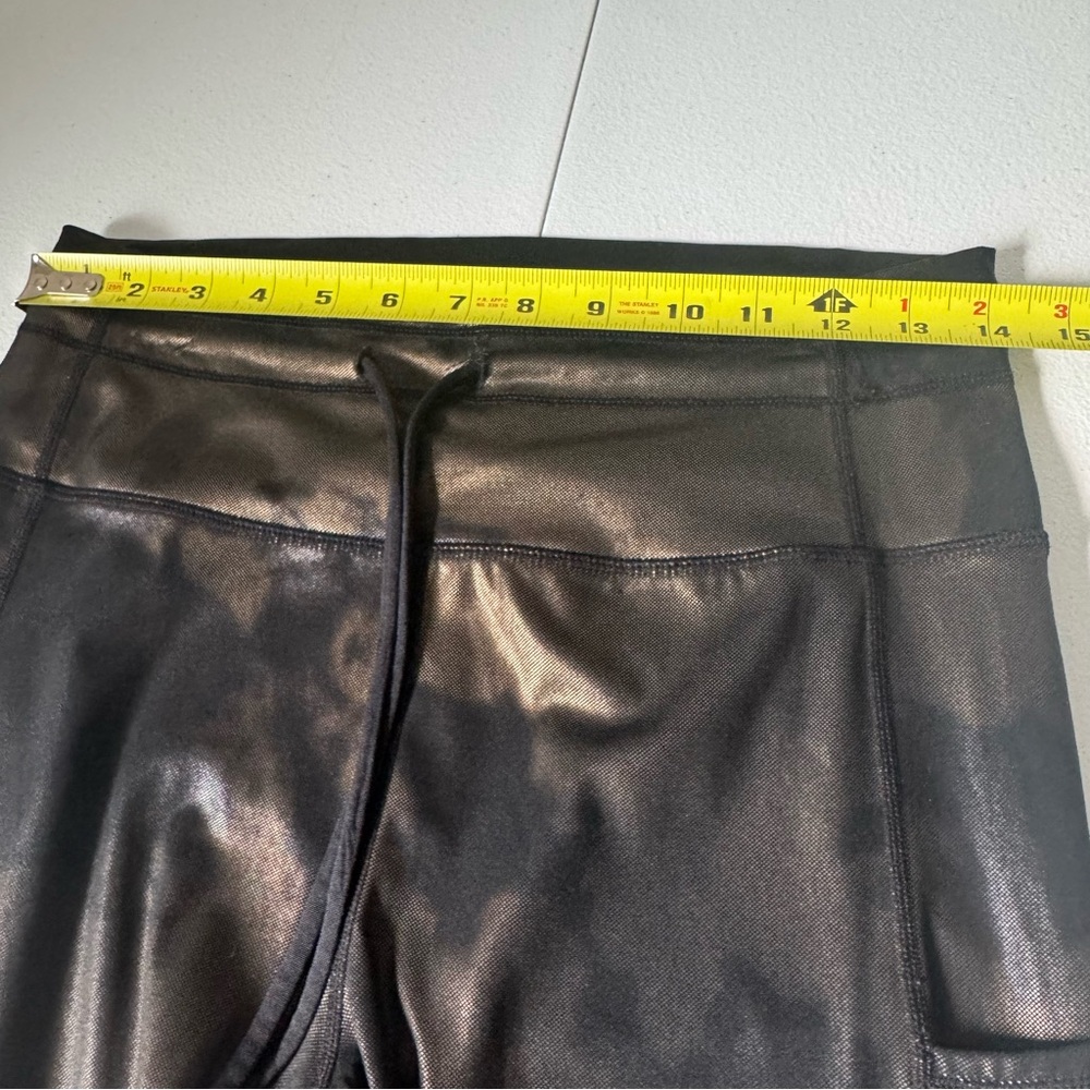 Zyia Bronze Hendrix Metallic Pocket Drawstring Luxe 8/10 Leggings - Picture 11 of 15